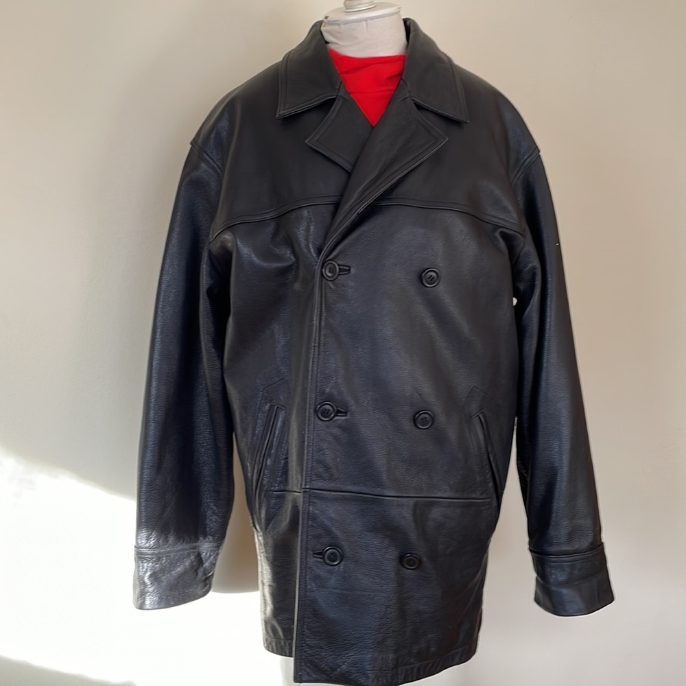 DANIER double breasted leather jacket